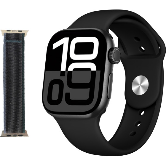 INTIME Smartwatch A10 Pro �� 2x ��������, Heart rate, 2.04'' AMOLED, IP65, ����� - (IT-071)