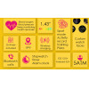 INTIME Smartwatch G6 �� 2x ��������, Heart rate, 1.43'' AMOLED, GPS, 5ATM, ����� - (IT-070)