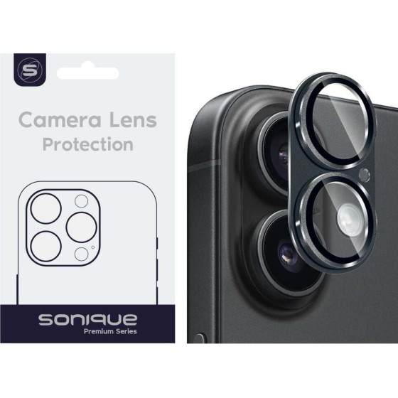 Sonique Camera Protection Metal Lens Full Cover Apple Iphone 17 Black