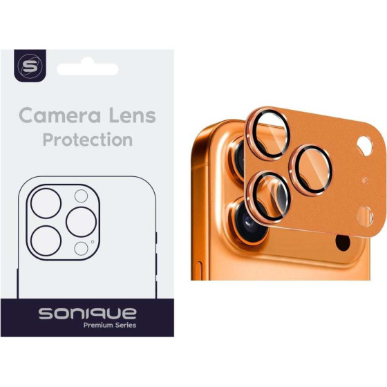 Sonique Camera Protection Metal Lens Full Cover Apple Iphone 17 Pro Cosmic Orange
