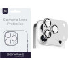 Sonique Camera Protection Metal Lens Full Cover Apple Iphone 17 Pro Silver