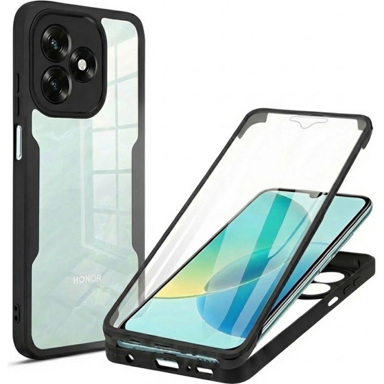 Techsuit - Colorverse 360 Series + Screen Protector - Honor X5c Plus - Black
