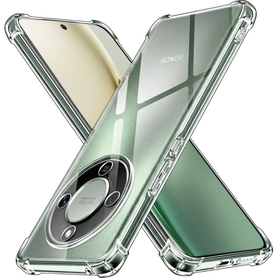 Techsuit - Shockproof Clear Silicone - Honor Magic8 Lite - Clear