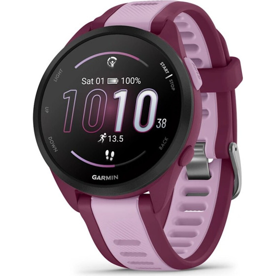 Garmin Forerunner 165 Music 3.05 Cm (1.2'') Amoled 43 Mm Digital 390 x 390 Pixels Touchscreen Purple Gps (satellite) - (010-02863-33)