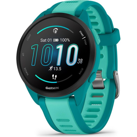 Garmin Forerunner 165 Music 3.05 Cm (1.2'') Amoled 43 Mm Digital 390 x 390 Pixels Touchscreen Turquoise Gps (satellite) - (010-02863-32)