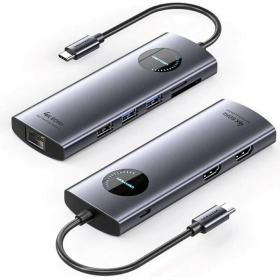 Vention 9-in-1 Mst USB-C 4K 100W 5GBps Docking Station - (TQVHB)