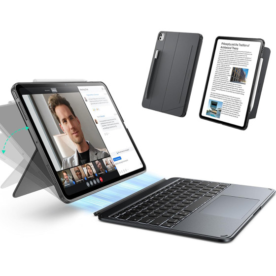ESR - Shift Keyboard Case - Ipad Pro 11 (2024) / Ipad Pro 11 (2025) - Dark Gray