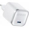 Anker Wall Charger Nano, 45W, 3A, 1 x USB-C, With USB-C Cable, White - (A2692L21)