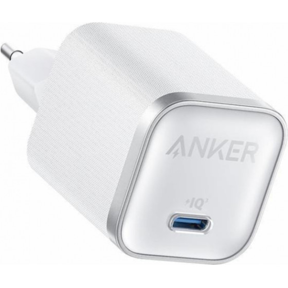 Anker Wall Charger Nano, 45W, 3A, 1 x USB-C, With USB-C Cable, White - (A2692L21)