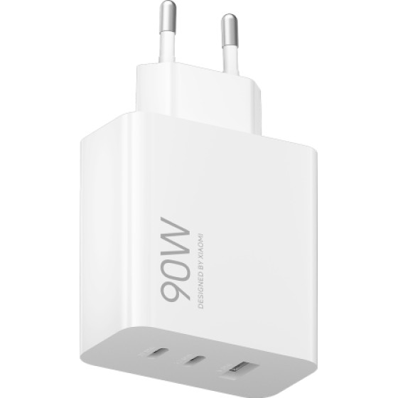 Xiaomi Wall Charger , 90W, 6.1A, 1 x USB-A - 2 x USB-C, White - (BHR087MEU)