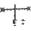 Gembird Adjustable Desk 2-Display Mounting Arm Rts 17'-32' Black - (MA-D2-01)
