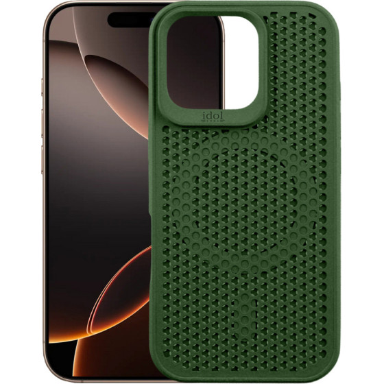 Idol 1991 ���� Iphone 16 Pro 6.3'' Mag Air Tpu Camera Guard Dark GREEN