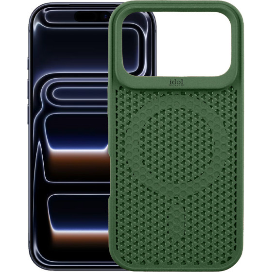 Idol 1991 ���� Iphone 17 Pro 6.3'' Mag Air Tpu Camera Guard Dark GREEN