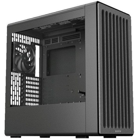HAVN Bf 360 Flow Black With 180mm Fans - Premium Atx mid-Tower - (HVN-CA-BF360-04)