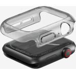 UNIQ Etui Garde Do Apple Watch Series 4/5/6/SE/SE2/SE3 44mm Przezroczysty - (UNIQ-44MM(SE3)-GARCLR)