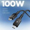 Spigen EB10010CC Essential TYPE-C Cable 100W 100CM Black - (ACA09459)