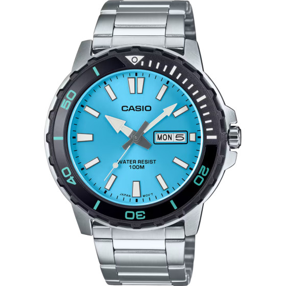 Casio Men's watch + Box WR100 - (MTD-125D-2A3)