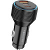 Forever CC-07-66ACc Pd Qc Car Charger 1x USB-A 2x USB-C 66W black
