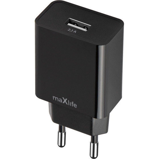 Maxlife MXTC-11 Charger 1x USB-A 2,1A black