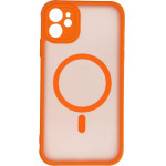 Full Matte Mag Cover Case Compatible With Magsafe For Iphone 11 Hermes Orange OEM