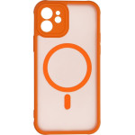 Full Matte Mag Cover Case Compatible With Magsafe For Iphone 12 Hermes Orange OEM