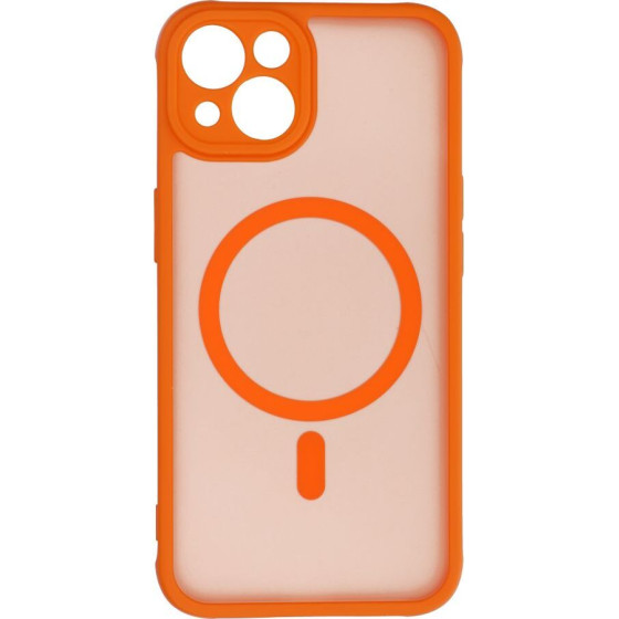 Full Matte Mag Cover Case Compatible With Magsafe For Iphone 13 Hermes Orange OEM