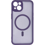 Full Matte Mag Cover Case Compatible With Magsafe For Iphone 13 Purple OEM