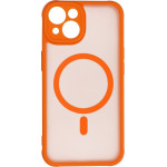 Full Matte Mag Cover Case Compatible With Magsafe For Iphone 14 Hermes Orange OEM