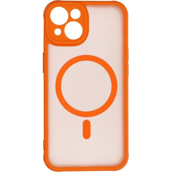 Full Matte Mag Cover Case Compatible With Magsafe For Iphone 14 Hermes Orange OEM