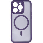 Full Matte Mag Cover Case Compatible With Magsafe For Iphone 14 Pro Purple OEM