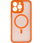 Full Matte Mag Cover Case Compatible With Magsafe For Iphone 15 Pro Max Hermes Orange OEM