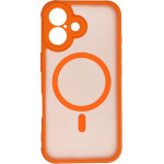 Full Matte Mag Cover Case Compatible With Magsafe For Iphone 16 Hermes Orange OEM