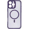 Full Matte Mag Cover Case Compatible With Magsafe For Iphone 16 Pro Max Purple OEM