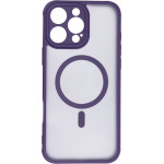 Full Matte Mag Cover Case Compatible With Magsafe For Iphone 16 Pro Max Purple OEM