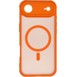 Full Matte Mag Cover Case Compatible With Magsafe For Iphone 17 Air Hermes Orange OEM