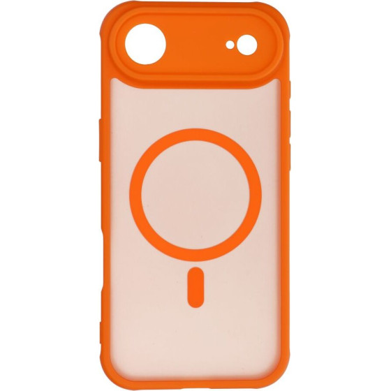 Full Matte Mag Cover Case Compatible With Magsafe For Iphone 17 Air Hermes Orange OEM