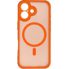 Full Matte Mag Cover Case Compatible With Magsafe For Iphone 17 Hermes Orange OEM