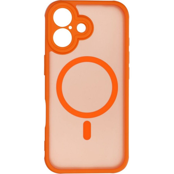 Full Matte Mag Cover Case Compatible With Magsafe For Iphone 17 Hermes Orange OEM