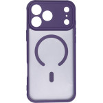 Full Matte Mag Cover Case Compatible With Magsafe For Iphone 17 Pro Max Purple OEM