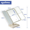 Soulima Cosmetic mirror unfolded LED 26952 - (18769-0)