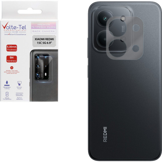 Volte-Tel Tempered Glass Xiaomi Redmi 15C 5G 6.9'' 9H 0.30mm For CAMERA