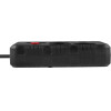 Maclean Power strip, 4-Socket Extension Cable + 3xUSB, 110-240V Ac 50/60Hz, 2.1A Max 2500W, 3m, black, - (MCE393 B)