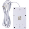 Maclean Power strip, 4-Socket Extension Cable + 3xUSB, 110-240V Ac 50/60Hz, 2.1A Max 2500W, 3m, white, - (MCE393 W)