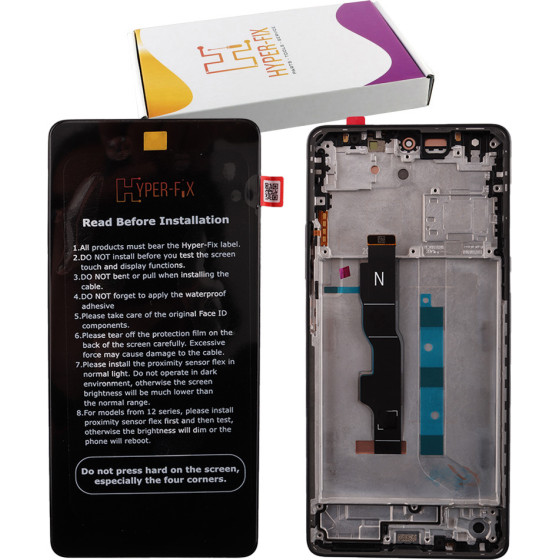 HYPER-Fix Xiaomi Redmi Note 13 5G ����� + Touch Screen + Lens + Frame Black Service Pack - (HF-5600020N1700)