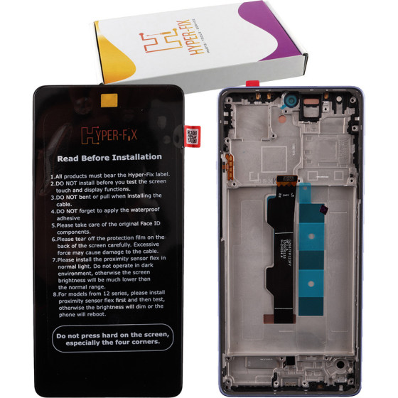 HYPER-Fix Xiaomi Redmi Note 13 Pro 4G/Poco M6 Pro 4G ����� + Touch Screen + Lens + Frame Purple Service Pack - (HF-5600020N6P00)
