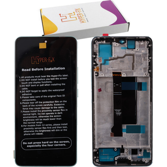 HYPER-Fix Xiaomi Redmi Note 13 Pro 5G/Poco X6 5G ����� + Touch Screen + Lens + Frame Green Service Pack - (HF-56000300N1600)