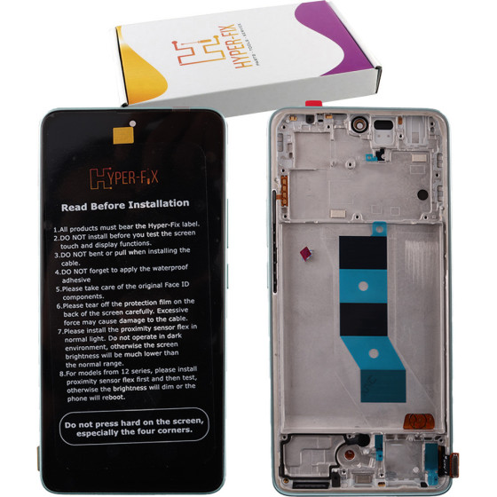 HYPER-Fix Xiaomi Redmi Note 14 5G ����� + Touch Screen + Lens + Frame Blue Oled Service Pack - (HF-56001800O1700)