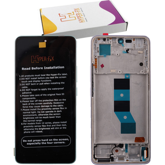 HYPER-Fix Xiaomi Redmi Note 14 5G ����� + Touch Screen + Lens + Frame Purple Oled Service Pack - (HF-56001900O1700)