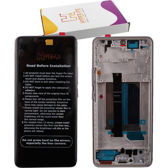 HYPER-Fix Xiaomi Redmi Note 14 Pro Plus 5G ����� + Touch Screen + Lens + Frame Purple Service Pack - (HF-5600180O16U00)