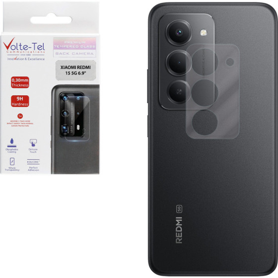 Volte-Tel Tempered Glass Xiaomi Redmi 15 5G 6.9'' 9H 0.30mm For CAMERA